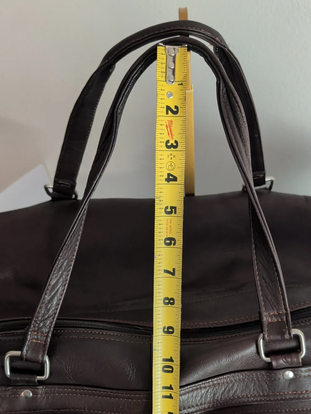 Latico NJ U.S.A. Men's Duffle Bag Brown Leather